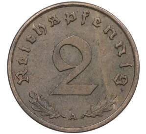 2 рейхспфеннига 1938 года A Германия — Фото №2