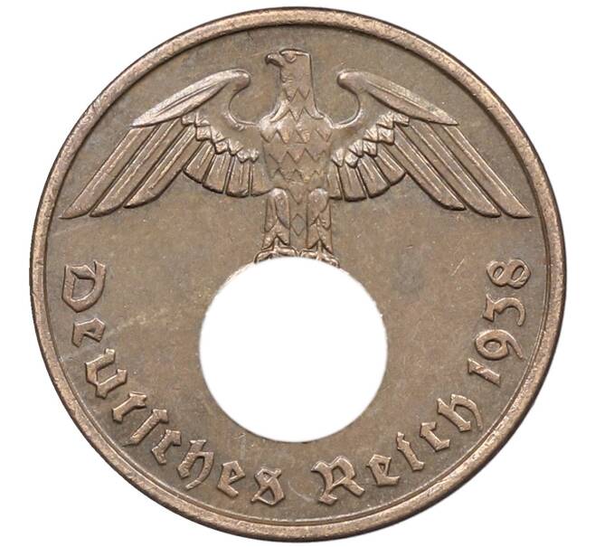 Монета 2 рейхспфеннига 1938 года A Германия (Артикул: K10-5836) — Фото №1