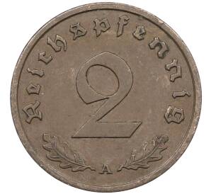 2 рейхспфеннига 1938 года A Германия — Фото №2