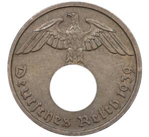 2 рейхспфеннига 1939 года D Германия — Фото №1