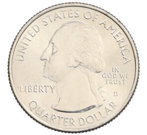 1/4 доллара (25 центов) 2020 года D США «Национальные парки — №55 Национальный заповедник Таллграсс Прейри» — Фото №2