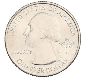 1/4 доллара (25 центов) 2020 года D США «Национальные парки — №55 Национальный заповедник Таллграсс Прейри» — Фото №2