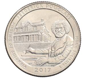 1/4 доллара (25 центов) 2017 года P США «Национальные парки — №37 Национальное историческое место Фредерика Дугласа» — Фото №1