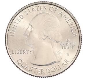 1/4 доллара (25 центов) 2015 года D США «Национальные парки — №29 Национальное убежище дикой природы Бомбай-Хук» — Фото №2