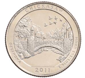 1/4 доллара (25 центов) 2011 года P США «Национальные парки — №10 Рекреационная зона Чикасо» — Фото №1