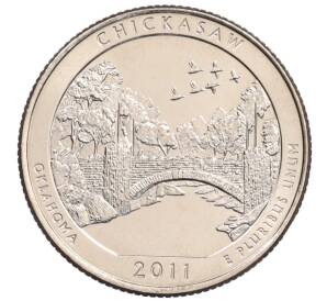 1/4 доллара (25 центов) 2011 года P США «Национальные парки — №10 Рекреационная зона Чикасо» — Фото №1