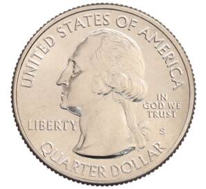 1/4 доллара (25 центов) 2020 года S США «Национальные парки — №54 Исторический парк Марш-Биллингс-Рокфеллер» — Фото №2