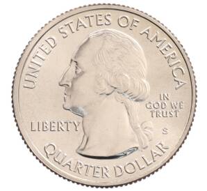 1/4 доллара (25 центов) 2020 года S США «Национальные парки — №54 Исторический парк Марш-Биллингс-Рокфеллер» — Фото №2