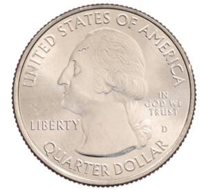 1/4 доллара (25 центов) 2013 года D США «Национальные парки — №19 Форт Мак-Генри» — Фото №2