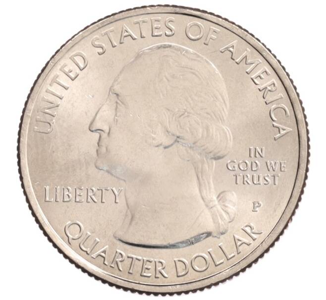 Монета 1/4 доллара (25 центов) 2017 года P США «Национальные парки — №36 Национальный парк Эффиджи Маундс (Фигурные Курганы)» (Артикул: M2-90476) — Фото №2