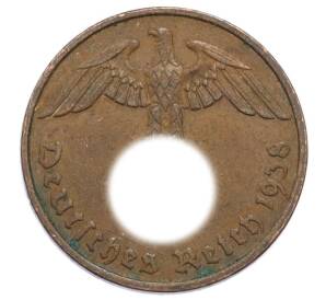 2 рейхспфеннига 1938 года F Германия — Фото №1