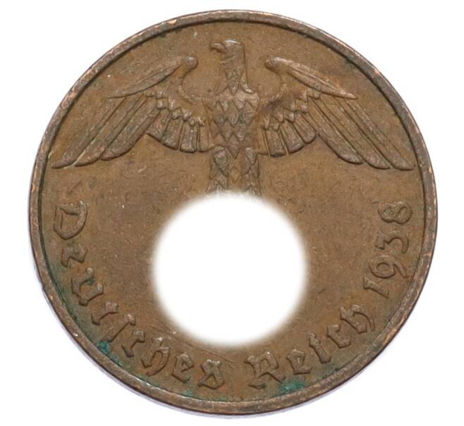 Монета 2 рейхспфеннига 1938 года F Германия (Артикул: K10-5843) — Фото №1