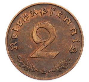 2 рейхспфеннига 1939 года B Германия — Фото №2