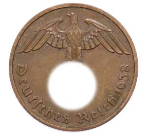 2 рейхспфеннига 1938 года F Германия — Фото №1