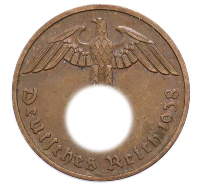 Монета 2 рейхспфеннига 1938 года F Германия (Артикул: K10-5846) — Фото №1
