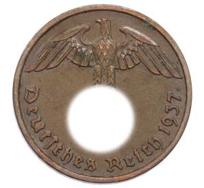 2 рейхспфеннига 1937 года F Германия — Фото №1