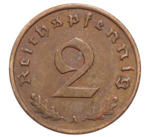 2 рейхспфеннига 1939 года A Германия — Фото №2