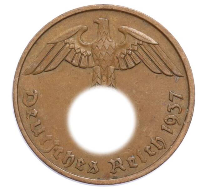 Монета 2 рейхспфеннига 1937 года A Германия (Артикул: K10-5851) — Фото №1