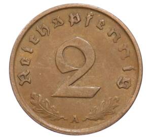2 рейхспфеннига 1937 года A Германия — Фото №2