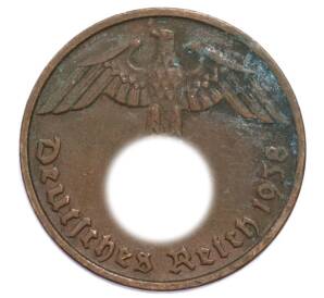 2 рейхспфеннига 1938 года D Германия — Фото №1