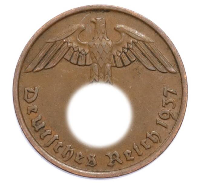 Монета 2 рейхспфеннига 1937 года A Германия (Артикул: K10-5854) — Фото №1