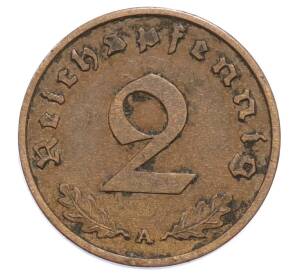 2 рейхспфеннига 1939 года A Германия — Фото №2