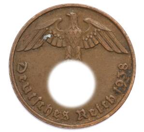 2 рейхспфеннига 1938 года D Германия — Фото №1