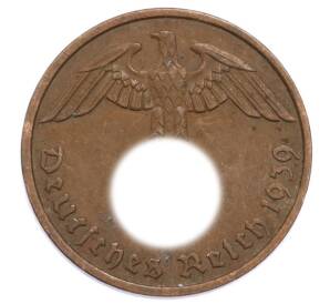 2 рейхспфеннига 1939 года F Германия — Фото №1