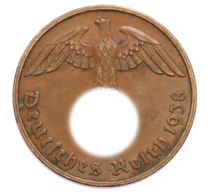 2 рейхспфеннига 1938 года G Германия — Фото №1