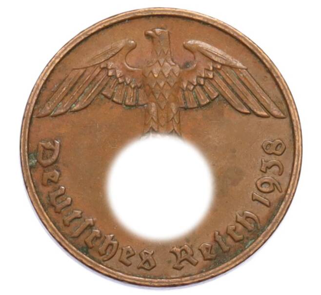 Монета 2 рейхспфеннига 1938 года G Германия (Артикул: K10-5863) — Фото №1