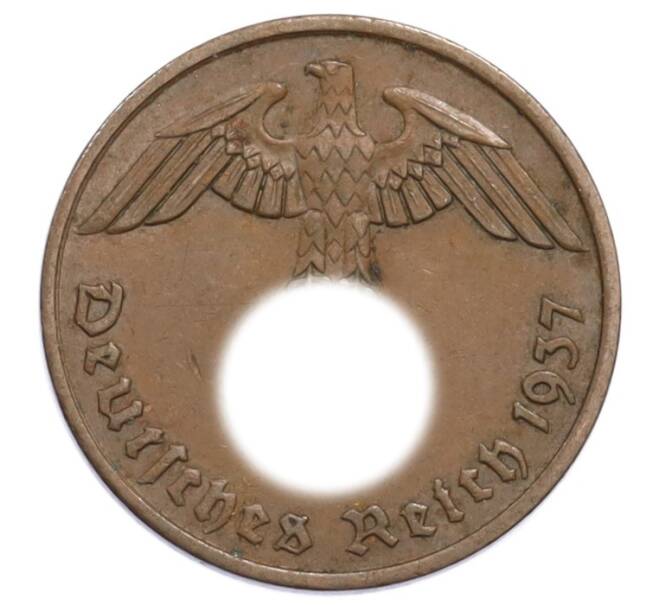Монета 2 рейхспфеннига 1937 года A Германия (Артикул: K10-5864) — Фото №1
