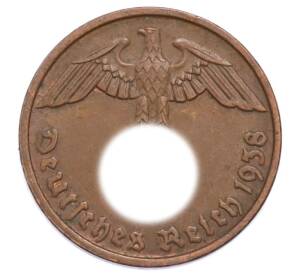 2 рейхспфеннига 1938 года D Германия — Фото №1