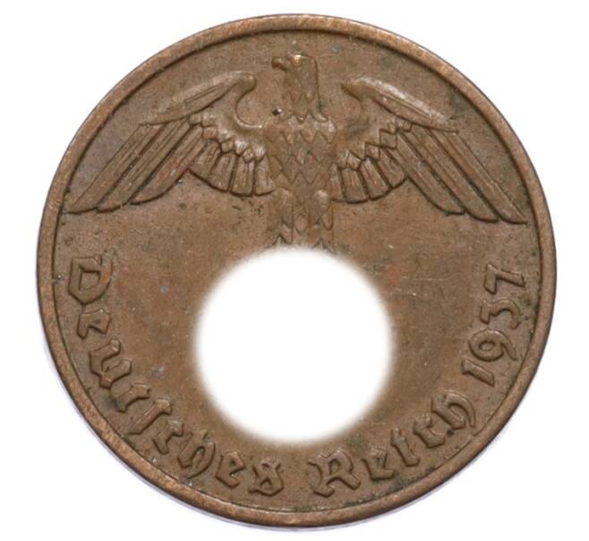 Монета 2 рейхспфеннига 1937 года A Германия (Артикул: K10-5868) — Фото №1