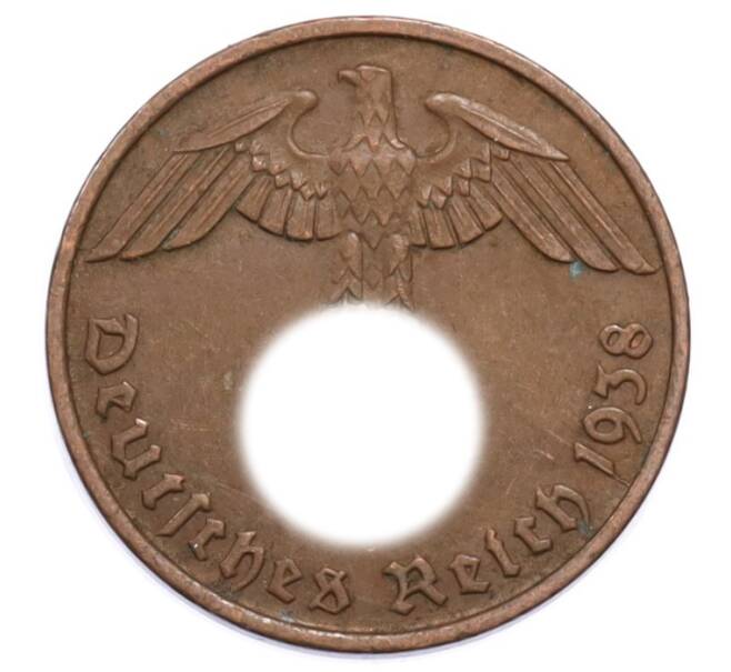 Монета 2 рейхспфеннига 1938 года D Германия (Артикул: K10-5869) — Фото №1