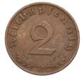 Монета 2 рейхспфеннига 1938 года D Германия (Артикул: K10-5869) — Фото №2