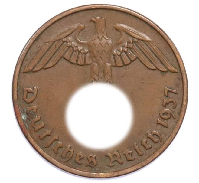 Монета 2 рейхспфеннига 1937 года A Германия (Артикул: K10-5870) — Фото №1