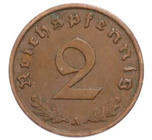 2 рейхспфеннига 1937 года A Германия — Фото №2