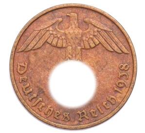 2 рейхспфеннига 1938 года D Германия — Фото №1