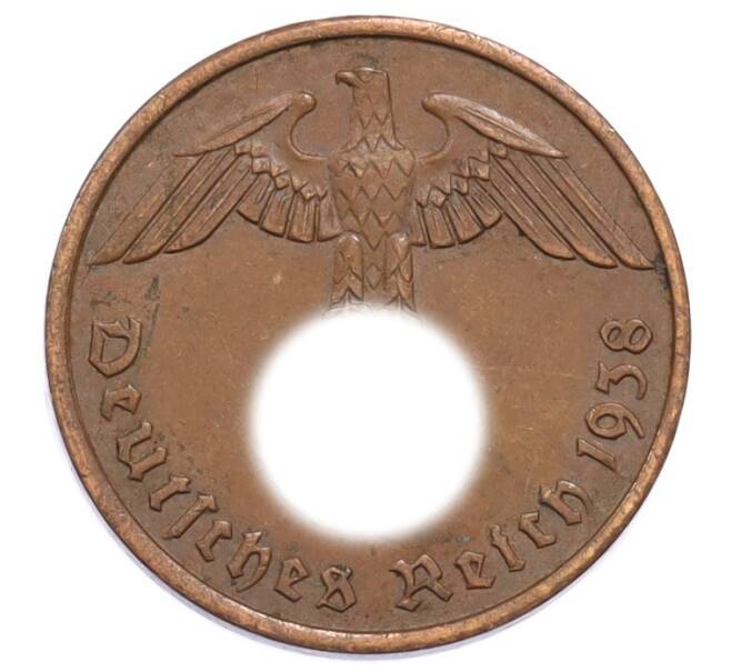 Монета 2 рейхспфеннига 1938 года A Германия (Артикул: K10-5878) — Фото №1