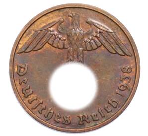 2 рейхспфеннига 1938 года F Германия — Фото №1