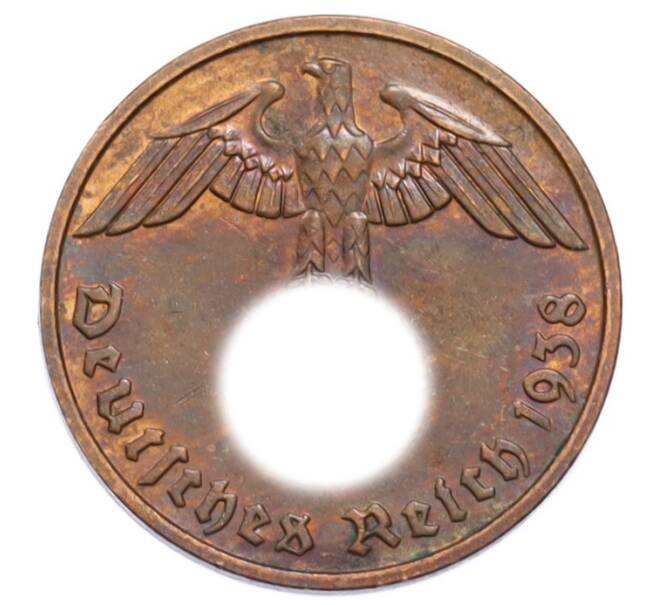 Монета 2 рейхспфеннига 1938 года F Германия (Артикул: K10-5879) — Фото №1