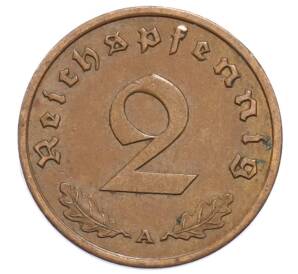 2 рейхспфеннига 1939 года A Германия — Фото №2