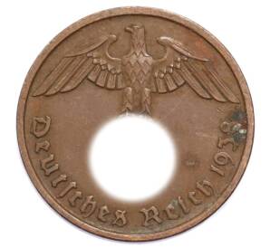 2 рейхспфеннига 1938 года D Германия — Фото №1