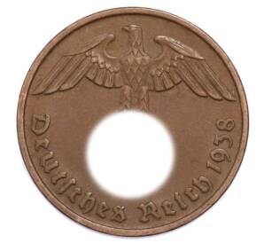 2 рейхспфеннига 1938 года D Германия — Фото №1