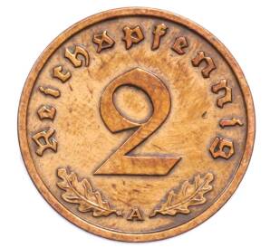 2 рейхспфеннига 1937 года A Германия — Фото №2