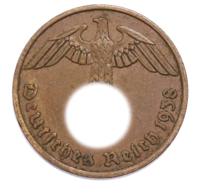 Монета 2 рейхспфеннига 1938 года A Германия (Артикул: K10-5890) — Фото №1