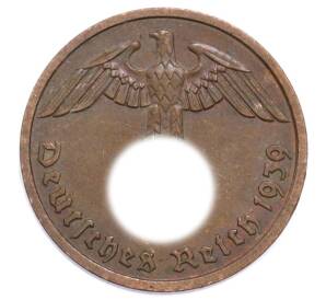 2 рейхспфеннига 1939 года F Германия — Фото №1