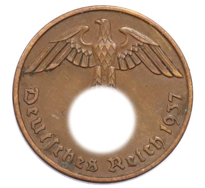 Монета 2 рейхспфеннига 1937 года A Германия (Артикул: K10-5893) — Фото №1