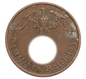 2 рейхспфеннига 1939 года E Германия — Фото №1