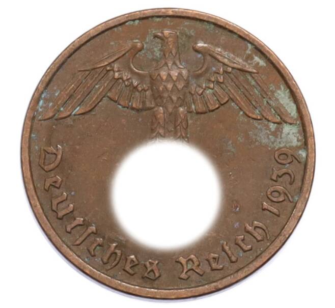 Монета 2 рейхспфеннига 1939 года E Германия (Артикул: K10-5894) — Фото №1